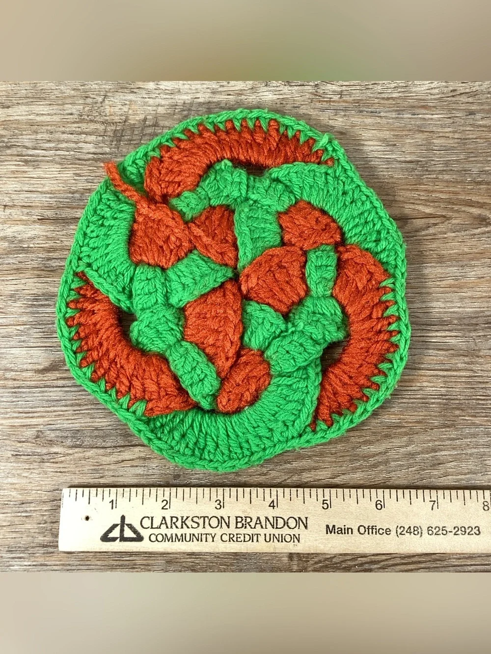 5 Vintage Hand Crocheted Pot Holders Hot Pad Trivet Granny Grannycore Set